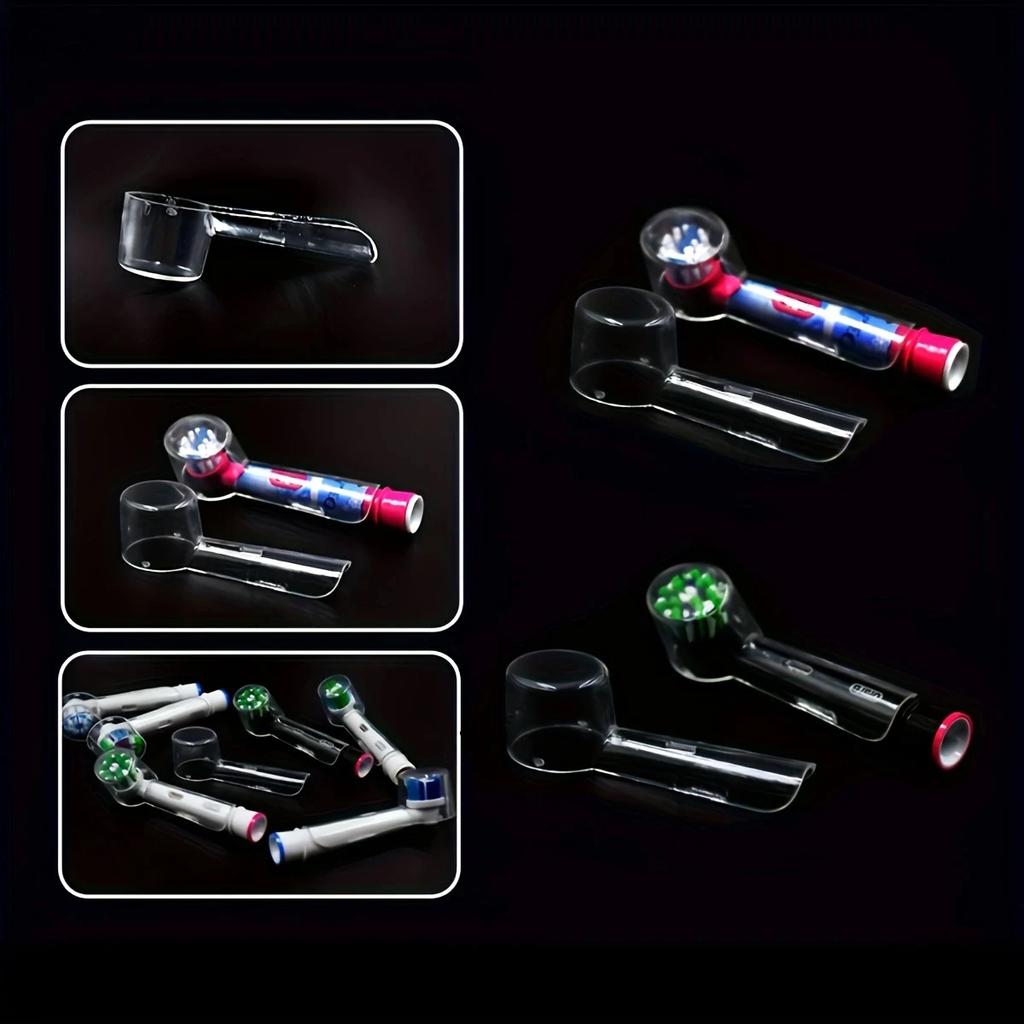 Toothbrush Dustproof Covers Caps for Braun Oral Round Replacement Heads Series Electric Toothbrush Head Protector Case