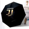 1pz Robusto Ombrello Automatico a 8 Stecche, Ombrello del Juventus Football Club, Stampato Digitalmente, Ombrello Pieghevole per Uso Esterno in Movimento