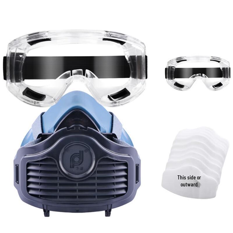 DAXTE Reusable Dust Mask with Filters and Goggles