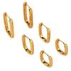 Minimalist European & American Square Hoop Earrings: High-End, Versatile, Light Luxury for Women