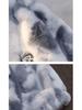 Women's Tie-Dye Double-Sided Fleece Jacket: Lazy Style, Loose Fit, Zipper, Stand-Up Collar, Autumn/Winter Fashion