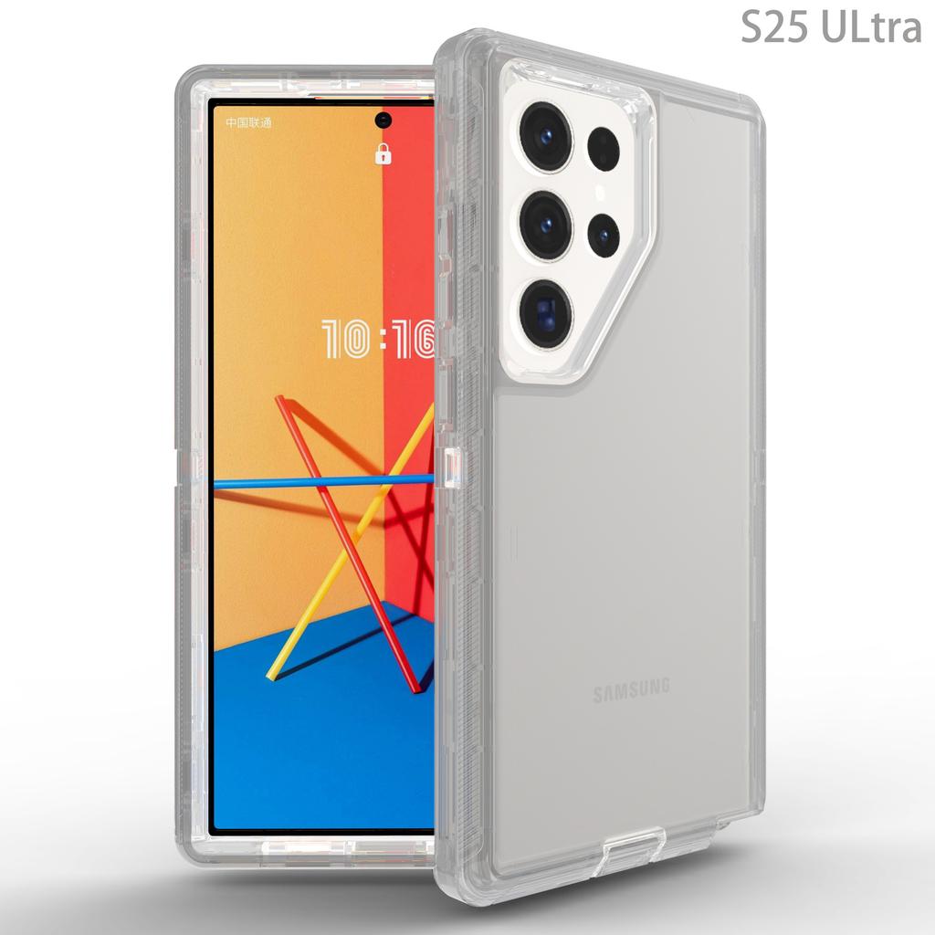 Compatible with Samsung S26 Ultra case and transparent rugged robot, S25 Ultra airbags, S24 Ultra case