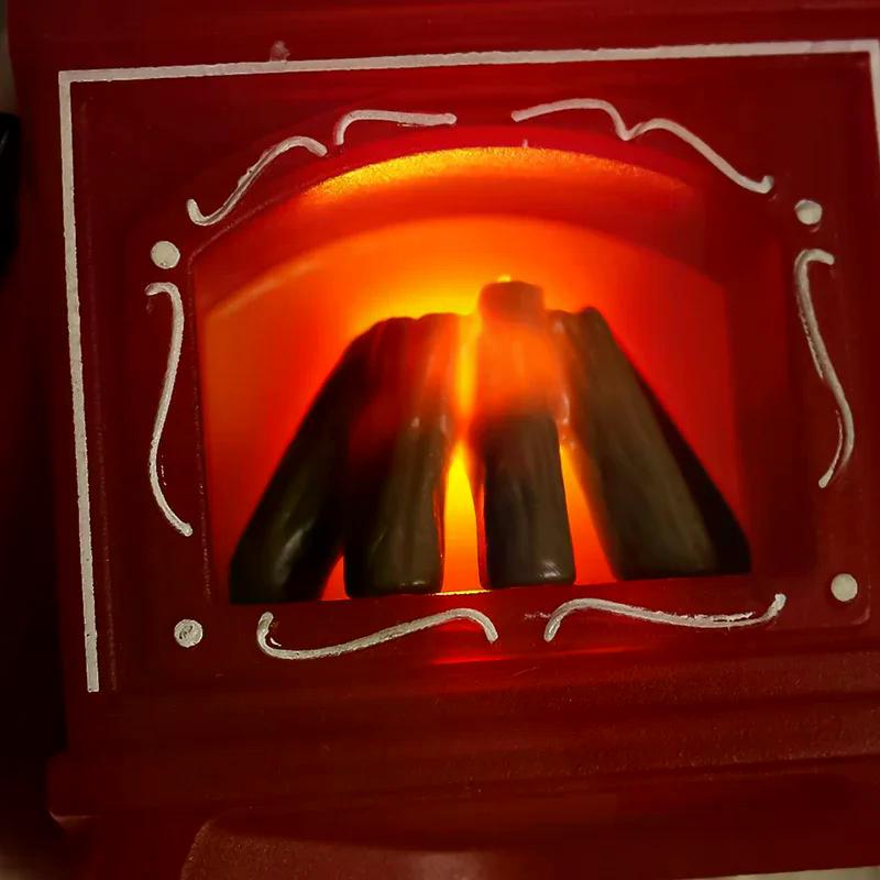 Puppenhaus Miniatur Kamin Glühender Ofen Modell Haus Möbel Küche Wohnszene Dekor Spielzeug