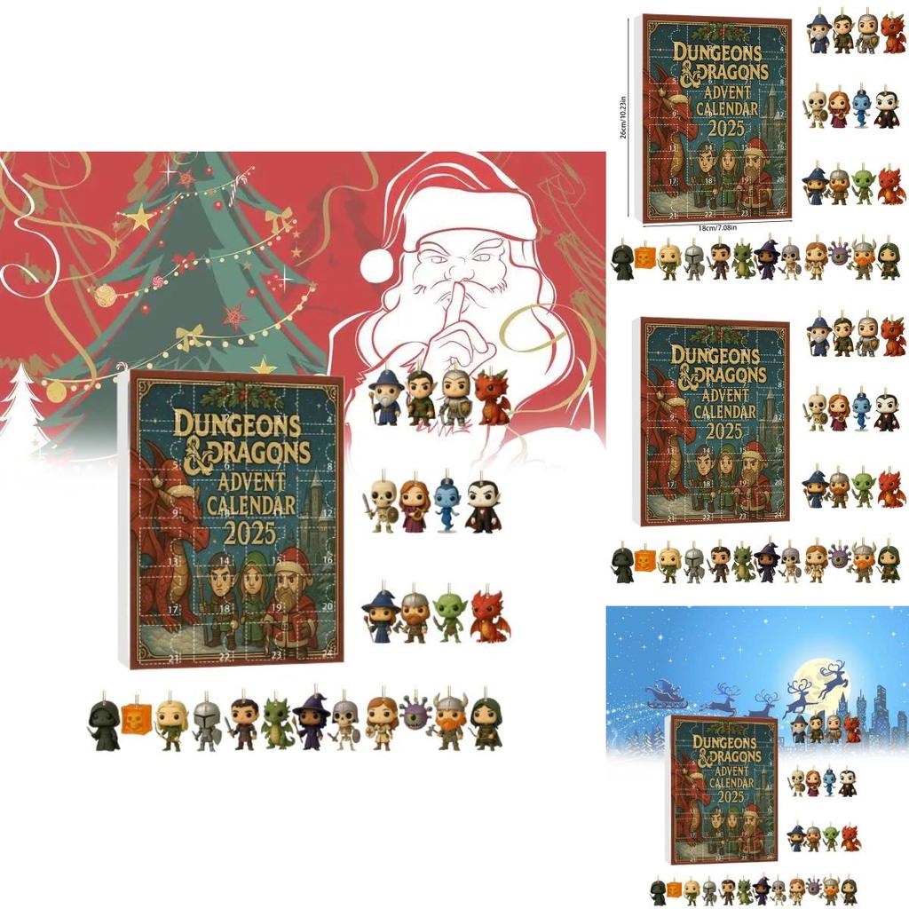 Dungeons Adventní kalendář s akrylovými doplňky pro sváteční dekoraci