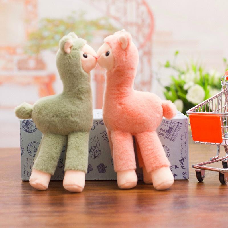 Cute 18Cm Alpaca Stuffed Toys Plush Easter Llama Goat Pendant Mini Sheep Doll Animals Plush Keyring Festival Anniversary Gift