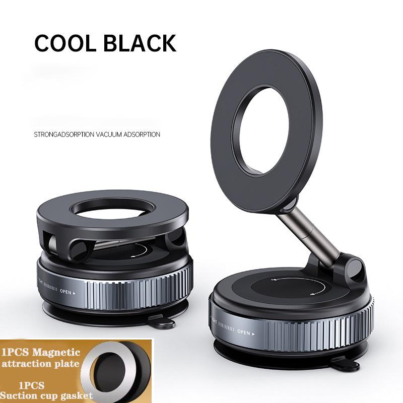Vacuum Suction Magnetic Suction Car Bracket Double-Layer Suction Three-Axis Folding 360 ° Rotatable Suitable Multiple Scenarios