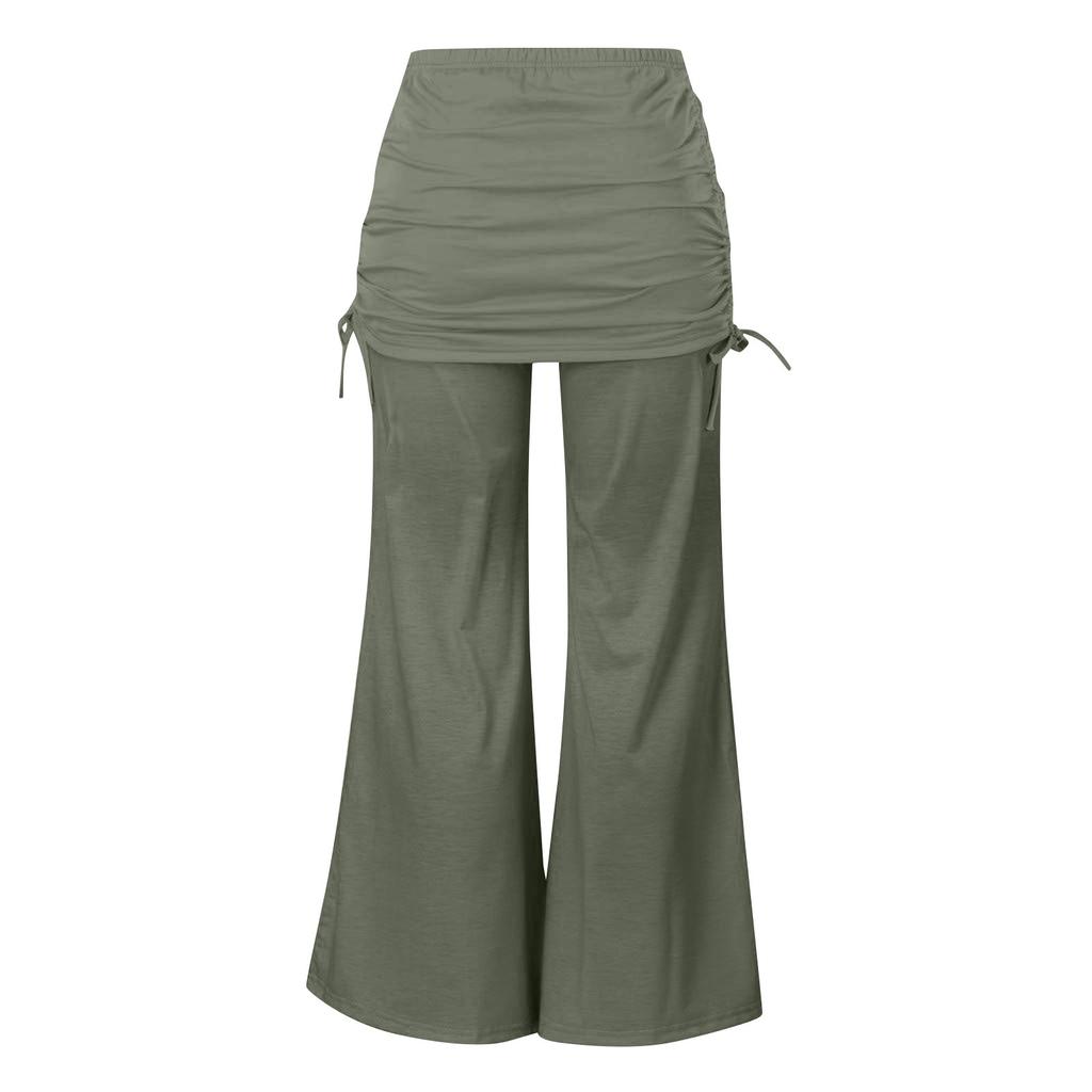Women's High Waist Wide Leg Pants Casual Loose Fit Palazzo Lounge Yoga Pants with Drawstring