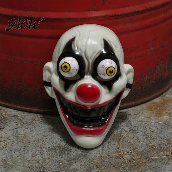 Hard Material Scary Party Mask Halloween Horror Full Face with Protruding Bloodshot Eyeballs, Eyeball Thriller Prop for Adult Cosplay Costume Parties