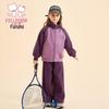 Fuluomi Girls' Winter Fleece-Lined Jacket & Wide-Leg Pants Set