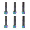 Bike Stem Bolts,Steel Tapered Bike Stem Bolts Bicycles Handlebar Bolts Screws with Washers for MTB/Road Bike
