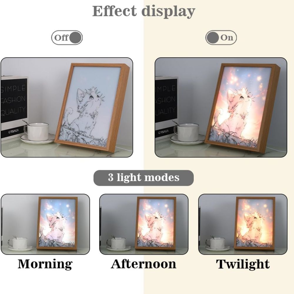 Beautiful City Changsha Light Painting Photo Frame Led Night Light Bedroom Decorate Lamps Bedside Table Moon Lamp Birthday Gifts