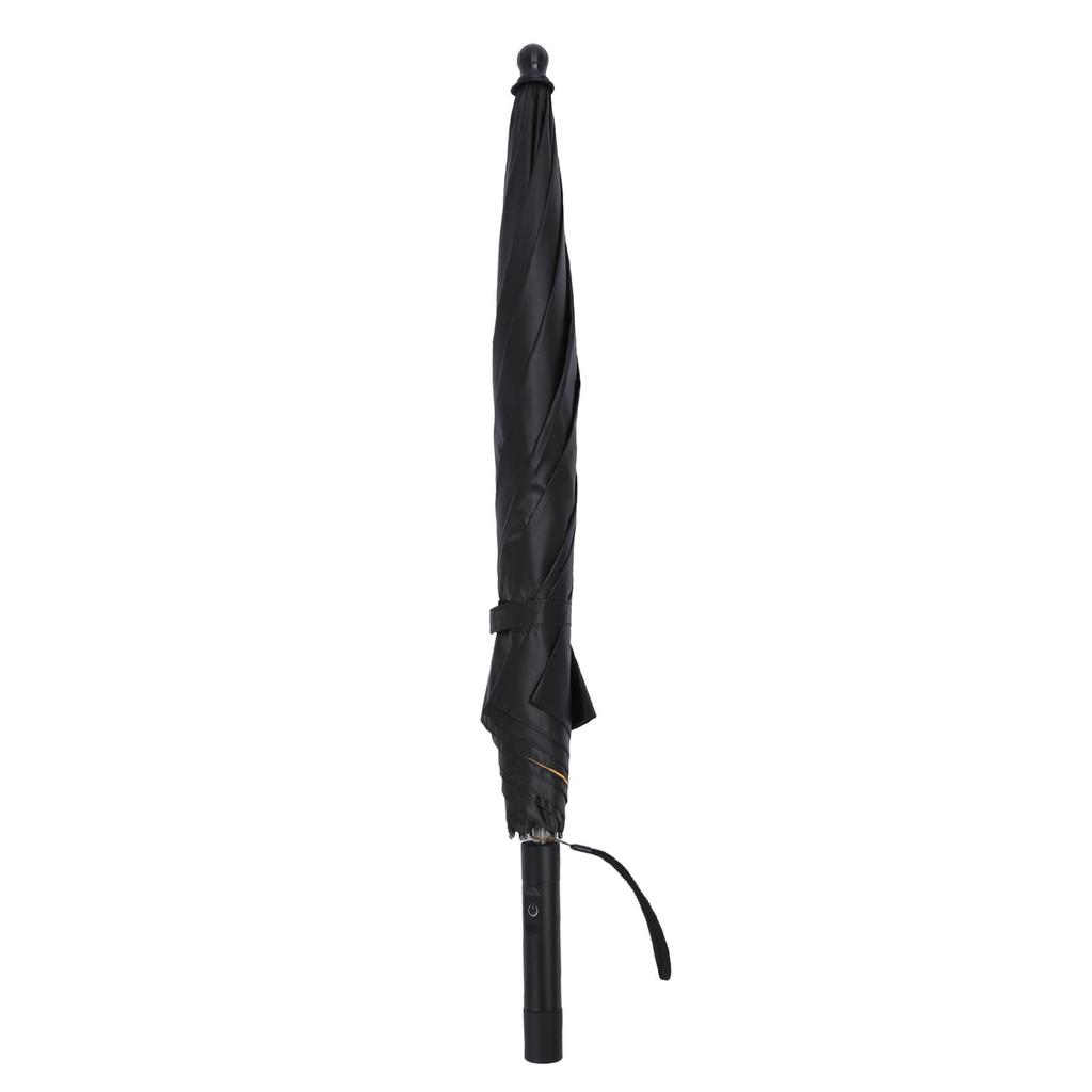 Slunečník se zabudovaným ventilátorem 80 cm 3000 mAh UV ochrana Skládací lopatky Dobíjecí chladicí ventilátor