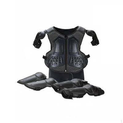 Kids Set ShockAbsorbing Biking Vest ImpactResistant Chest Protector Knee Elbow Pad for