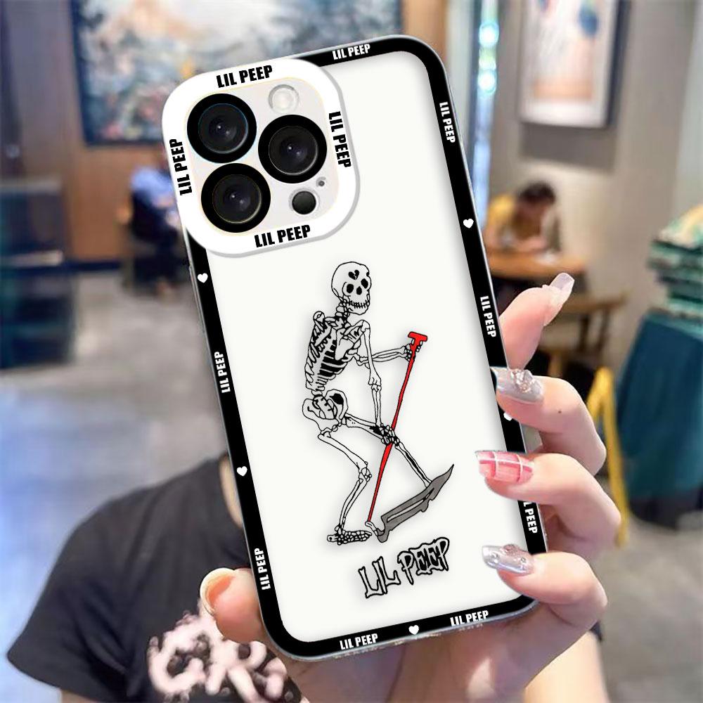Singer Cry Baby l-Lil p-Peeps Clear Phone Case For Samsung A72 A71 A57 A56 A55 A53 A52 A51 A36 A35 A33 A32 A26 A24 A23 A22 Case