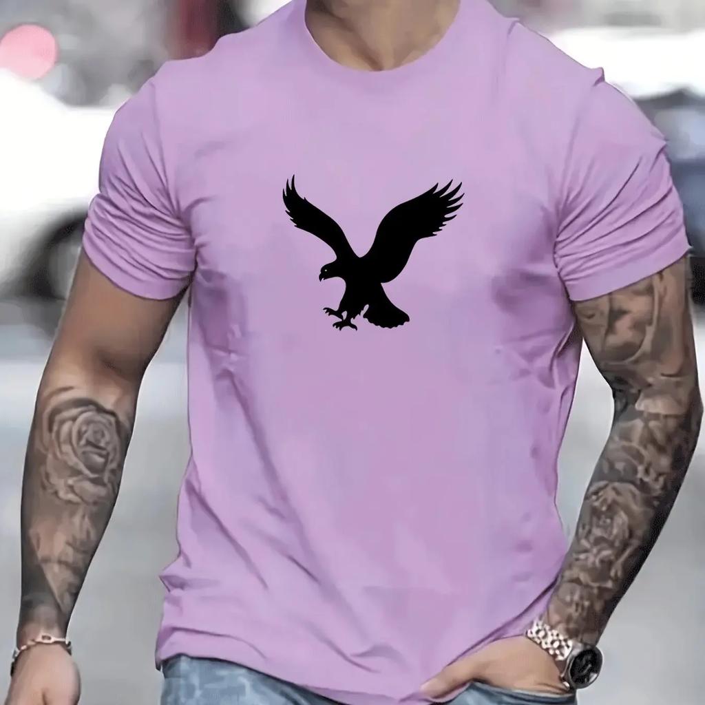 Fashion Men's T-Shirt 3d Eagles Printed Men's Tops Casual Street Short Sleeve Summer O-Neck T-Shirt For Men's Oversized Clothing
