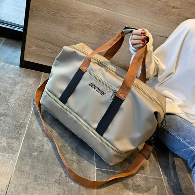 Resväska Bärbar resväska för korta avstånd Stor kapacitet Lättvikt torr och våt Separat Sport Fitness Bag