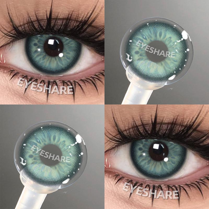 

1 Pair Color Contact Eye Color Lenses Makeup Natural Black Lens Cosmetics Gray Eye Lenses Makeup Blue Beauty Contacts 0