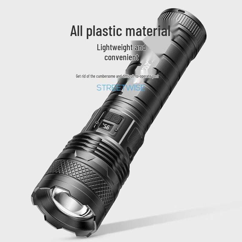 Smiling Shark SD-7149 Rechargeable Zoom Flashlight