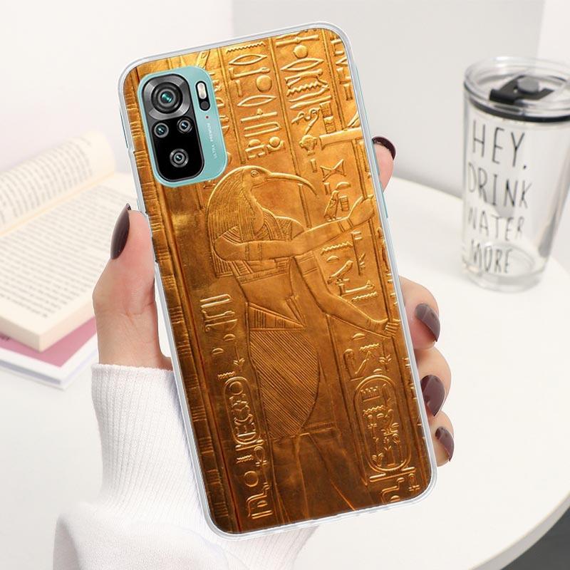 Egypt Nefertiti Anubis Ankh Coque Phone Case For Xiaomi Redmi Note 13 14 12S 12 11S 11T 11E Pro Plus 11 10 10S 4G 5G 14Pro Soft