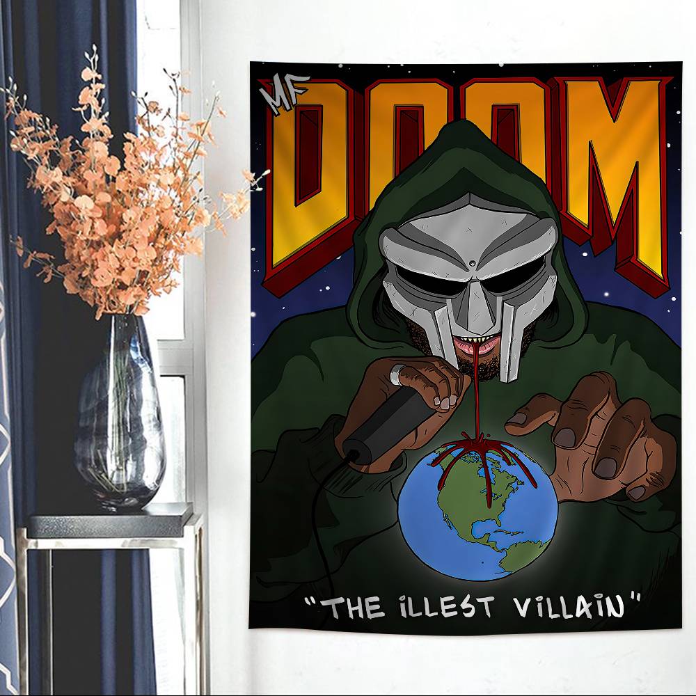 MMF DDoomS Band Cartoon Tapestry Art Science Fiction Room Home Decor Art Home Decor