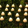 Mushroom Solar Lights, Solar Lights Outdoor With 10 Mushroom Shaped LED Lights, 8-mode Lighting, Buttons, IP65 Waterproof Outdoor Decor For Garden