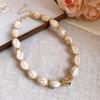 Elegant Summer Acrylic Beaded Necklace: Fashionable Round Clavicle Chain Jewelry