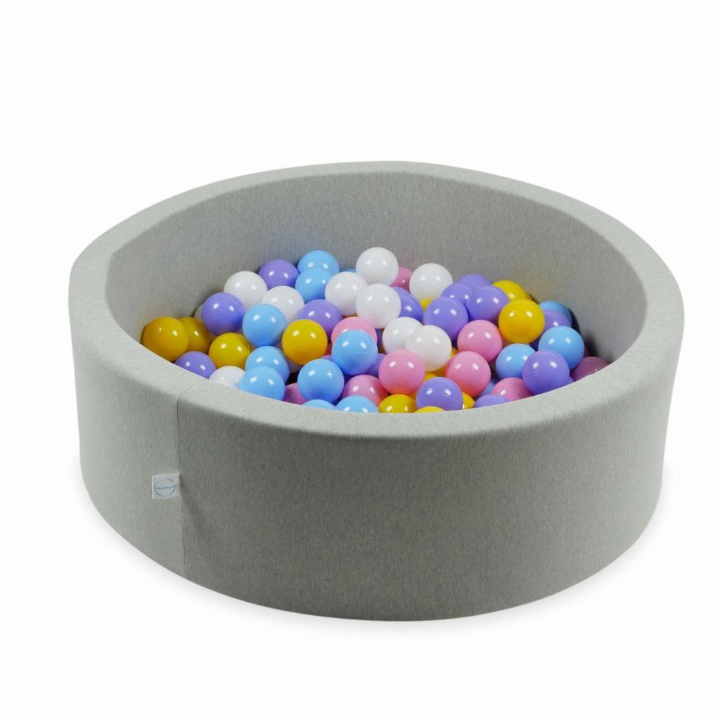 Toy balls ø7cm 200pcs white, heather, powder pink, yellow, light blue