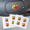 1/2/5/10Pcs Car Logo Car Door Handle Anti Scratches Stickers For Abarth Stilo Ducato Palio Bravo Linea Doblo 500 Grande Tipo