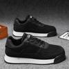 Sneakers Casual Plus Size 45 Mens Designer Retro Running Shoes Fashion Microfiber Leather Fabric Height Increased Platform Shoes