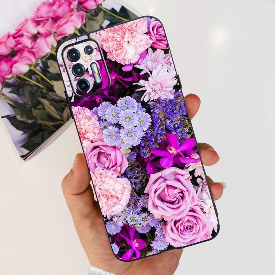 För Motorola Moto G9 Plus Fodral Mode Design Mjukt TPU-skydd För Motorola Moto G9 Power MOTO G9Plus Svart Silikonstötfångare