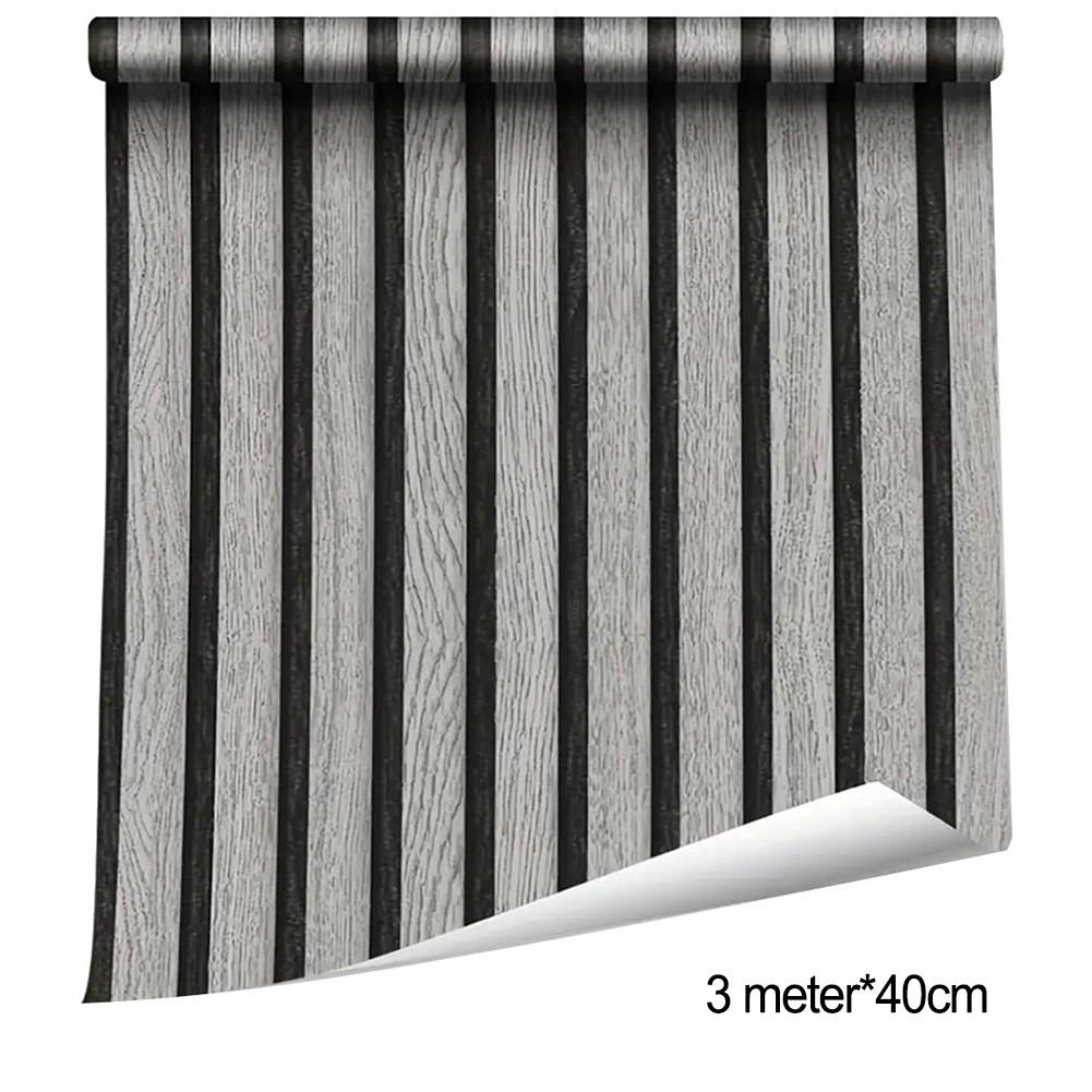 

Самоклеящиеся обои с дизайном деревянных реек 40 см для легкого обновления комнаты 8