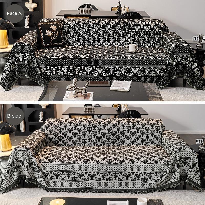 New Modern Simple Sofa Cover with Full Cover Chenille Anti-cat Scratch Sofa Cover Towel Four-season Universal Sofa Towel