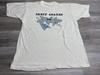 Vintage Party Shark Single Stitch T-Shirt Mens XL USA Faded White 90s Beach Tee