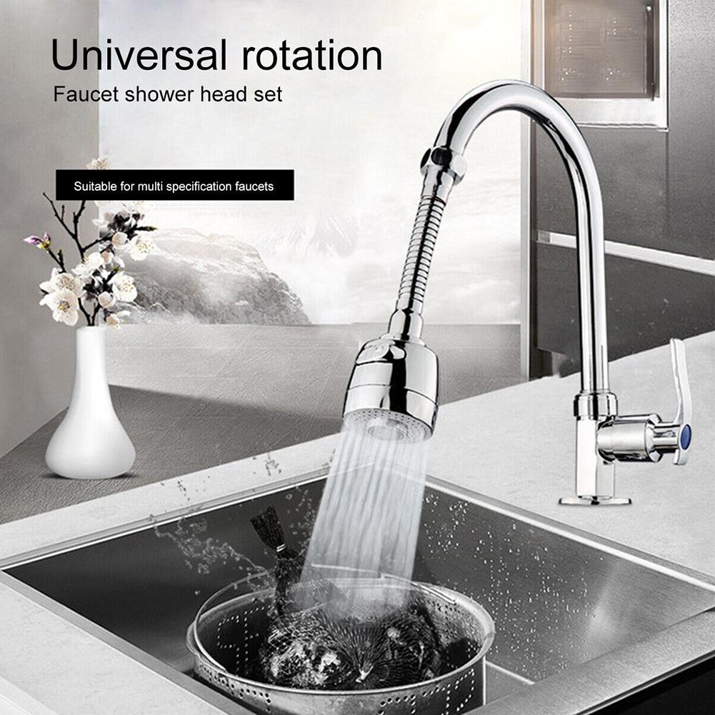 Kitchen Tap Extender Water Saving Faucet Bubbler Aerator Household Bathroom Extended Aerator Splash Proof Bathroom Accessories