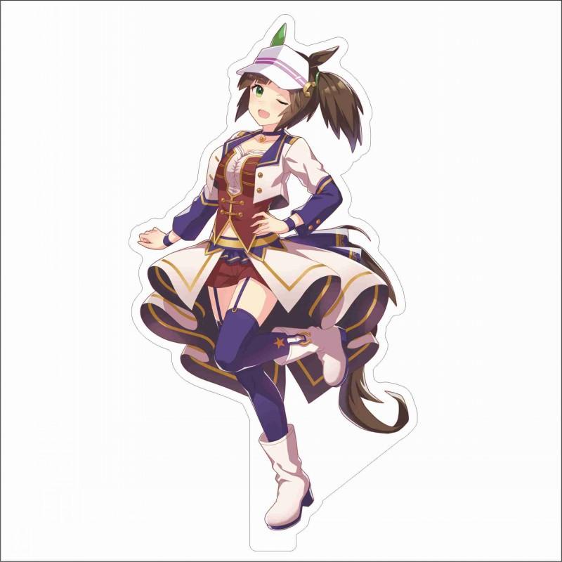 Japan Beautiful Derbil 15 Cm Cartoon Characters Acrylic Double-sided Stand Model Kawaii Cute Office Decoration Panel Permanent Recording Fans