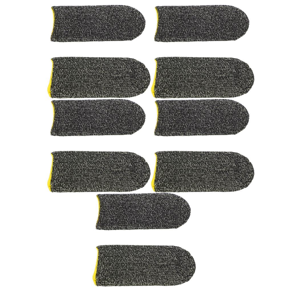 10PCS Finger Sleeves for Gaming Nylon Breathable Anti Sweat Touchscreen Thumb Sleeve Gaming Gloves for Mobile Phone