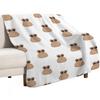 Sad Cute Little Cursed Pou Throw Blanket Soft Sherpa Fleece Warm Blanket for Winter