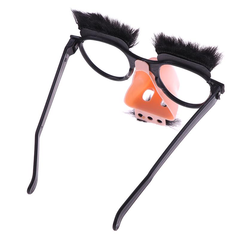 Fancy Cosplay Disguise Moustache Glasses Halloween Party Dress Big Nose