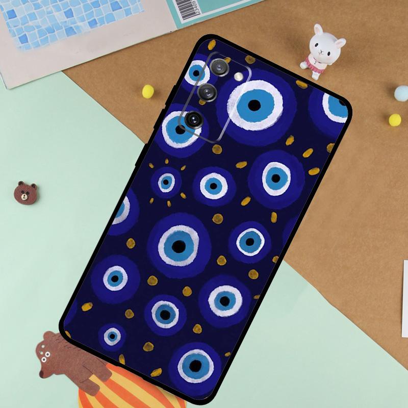 

Evil Eye Case For Samsung Galaxy S23 S22 Ultra S21 S20 FE S8 S9 S10 Note 10 Plus Note 20 Ultra Cover Galaxy S22Ultra