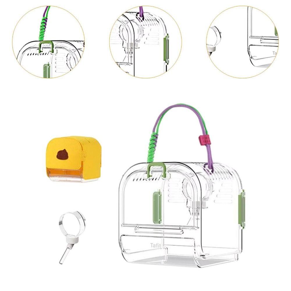 Portable Pet Outgoing Cage Detachable Small Animal Carry Case Travel Hamster Carrier Ferrets