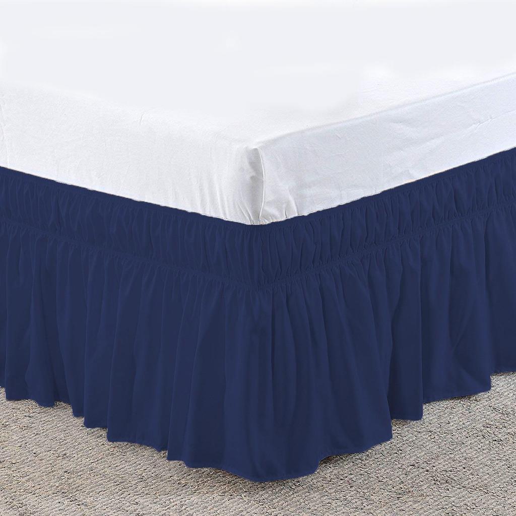 Universal Four Seasons Elastic Bed Skirt with Breathable Ruffle