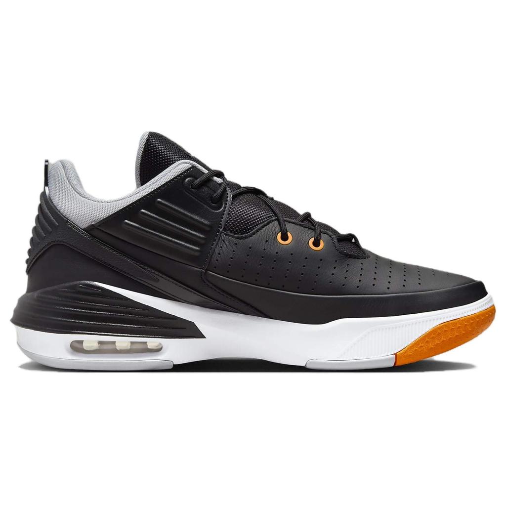 New JORDAN Max Aura 5 Black Wolf Grey White Magma Orange DZ4353-008