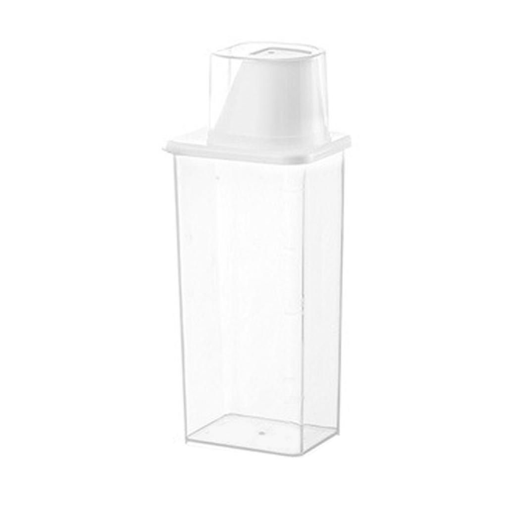 Cereal Container Plastic Transparent Sealed Dry Food Storage Dispenser Pantry Organization Canister with Measuring Cup