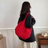 Fabric Hollow Out Large Capacity Shoulder Bags Contrast Color Women's Bags Commuting Versatile Crossbody Bags