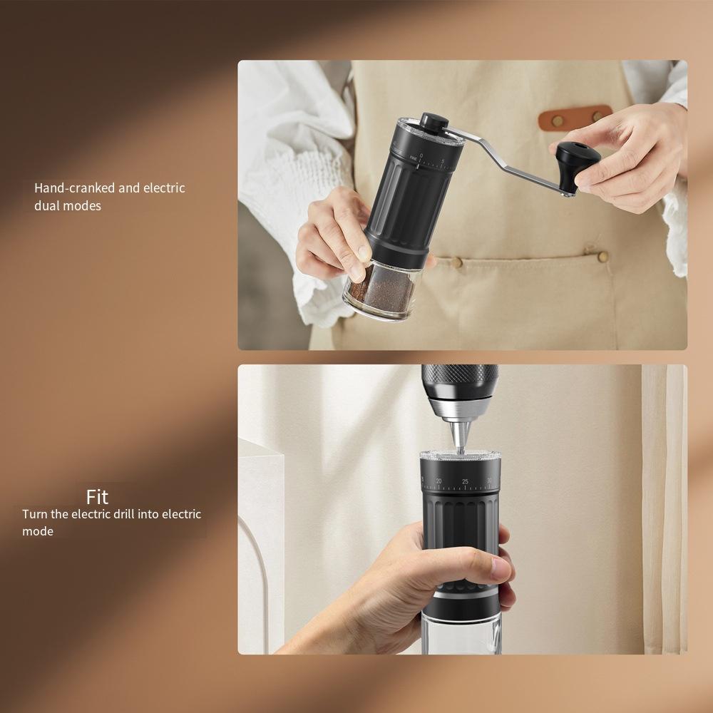 1PC Macchina da Caffè Manuale, Macinacaffè, Piccolo Macinacaffè, Regolazione Esterna, Macinacaffè Portatile Transfrontaliero, Utensili da Caffè
