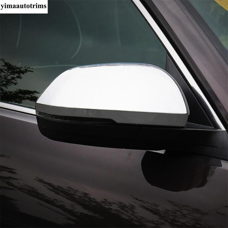 Rearview Mirror Cap Door Handle Cover Trim ABS Chrome / Carbon Fiber Accessories For VW Volkswagen Atlas / Teramont 2017 -