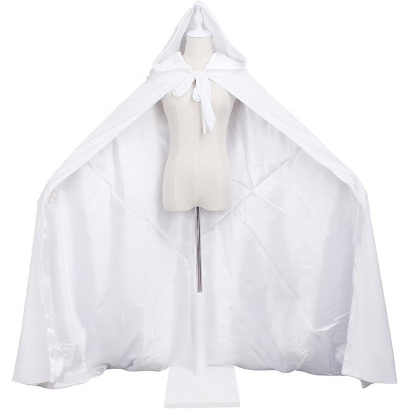 Women Halloween Solid Color Cape Long Cloak Cosplay Party Costume Casual Gothic Stage Dress Up Cape For Festival