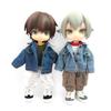 HIGHAWK OB11 Veste Manteau Obitsu 11 Vêtements Costume pour Poupée Obitsu 11 cm Corps Poupée Obitsu Corps P10 Nendoroid bjd GSC Corps (blanc)