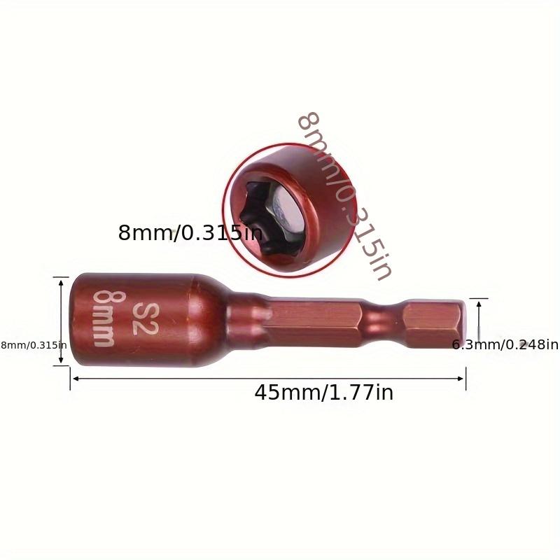 1/3 Stück S2 Stark Magnetisch Sechskant Schraubendreherkopf Luft/Diesel Schraubendreherkopf Elektrischer Magnetismus Innensechskant Schraubendreher Bit