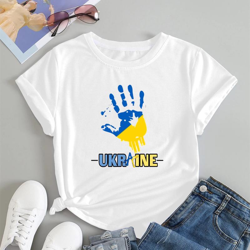 Ukrajina Dívka Oblečení Dres Tričko s ukrajinskou vlajkou Dámská móda Grafika Trička Estetické kostýmy Streetwear Dárky
